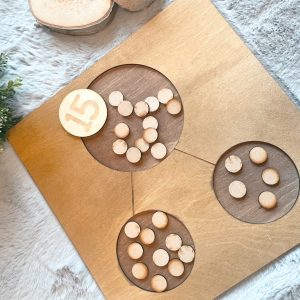 wooden part whole tray maths resource