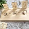 wooden maths board set
