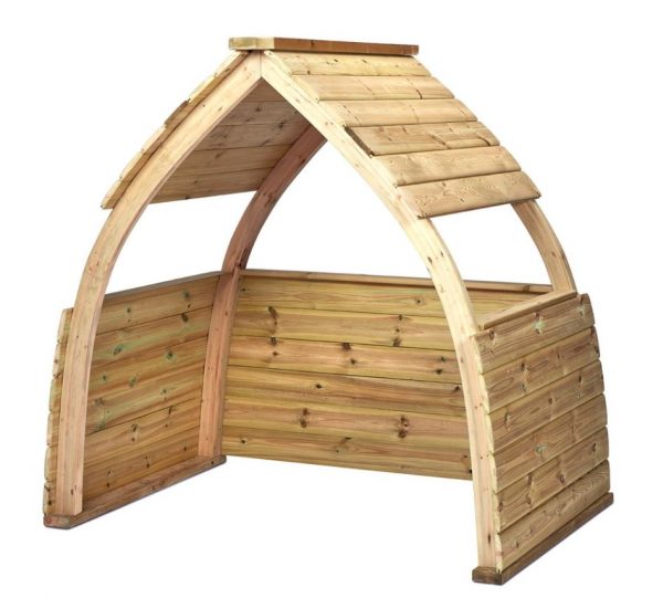 wooden play shelter