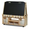 PT1070-Millhouse-Early-Years-Furniture-Double-Sided-2-in-1-Easel-Chalk-Side-(4 Child)-with-Easel-Storage-Trolley-High-(4 Child)_Main_RGB