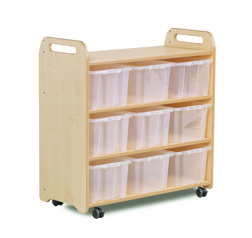 PT680-Millhouse-Early-Years-Furniture-Mobile-Shelf-with-Mirror-Back-and-9-Clear-Tubs_Main.jpg