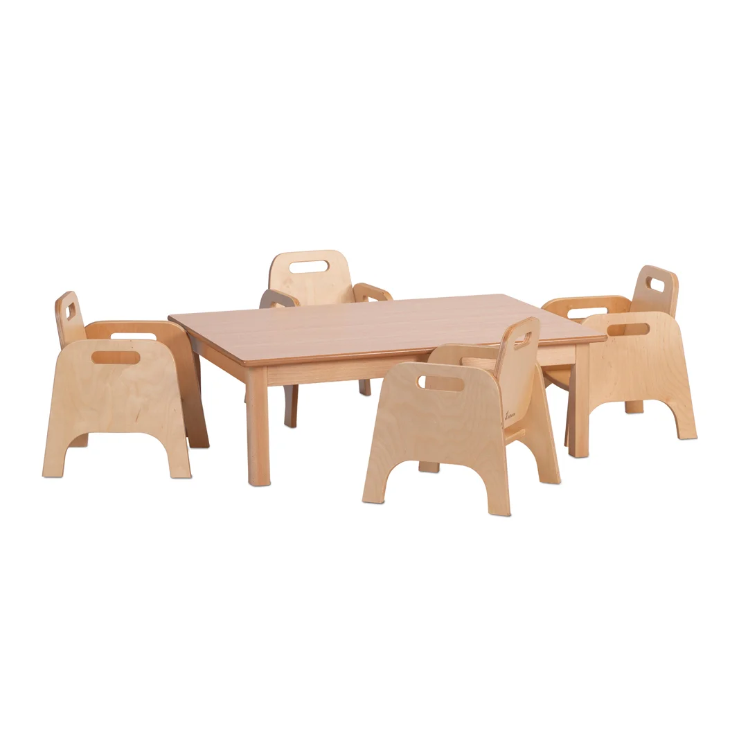 small rect table and 4 chairs (H200mm)