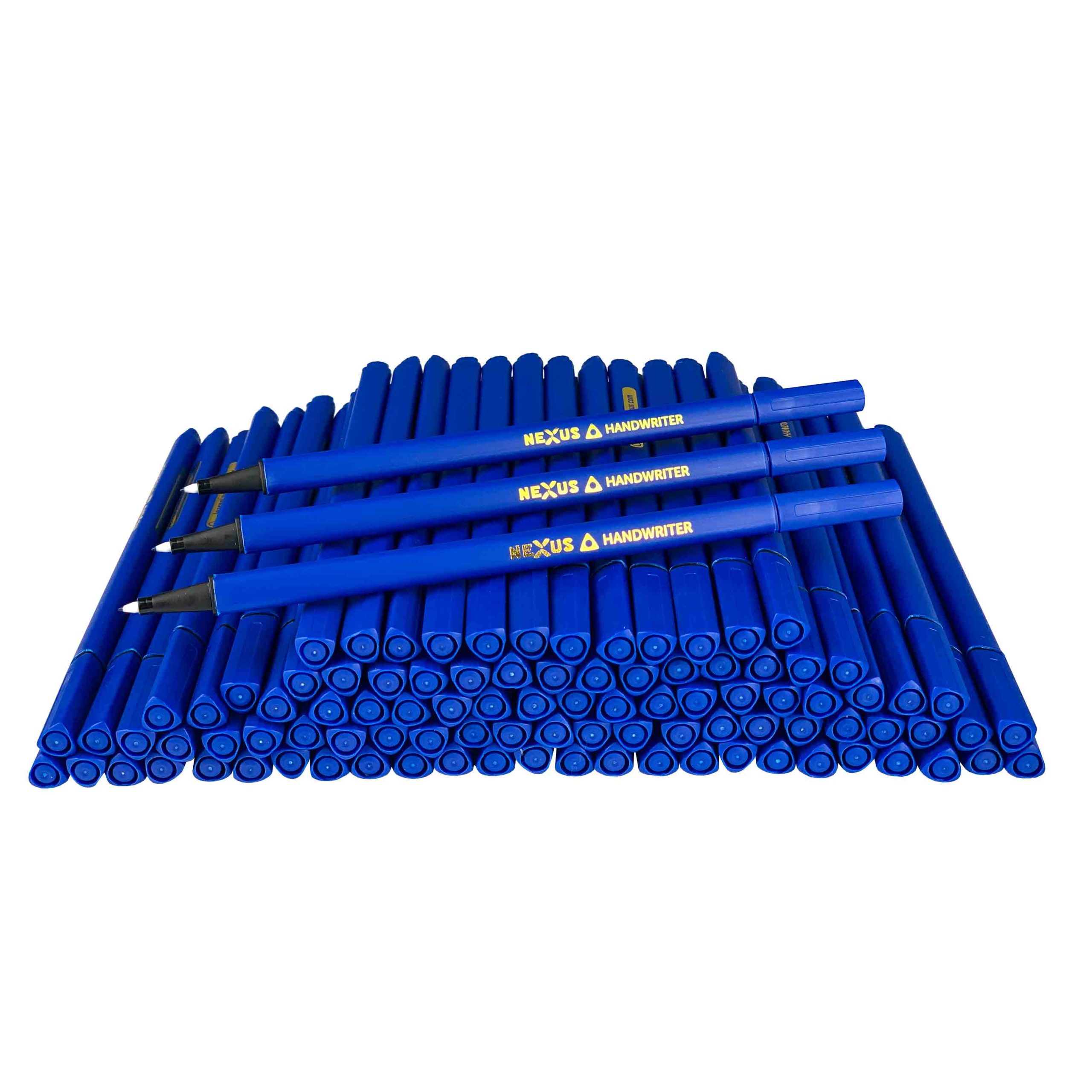 Nexus Triangular Handwriter Pens 166mm (Blue) Box of 100 pcs