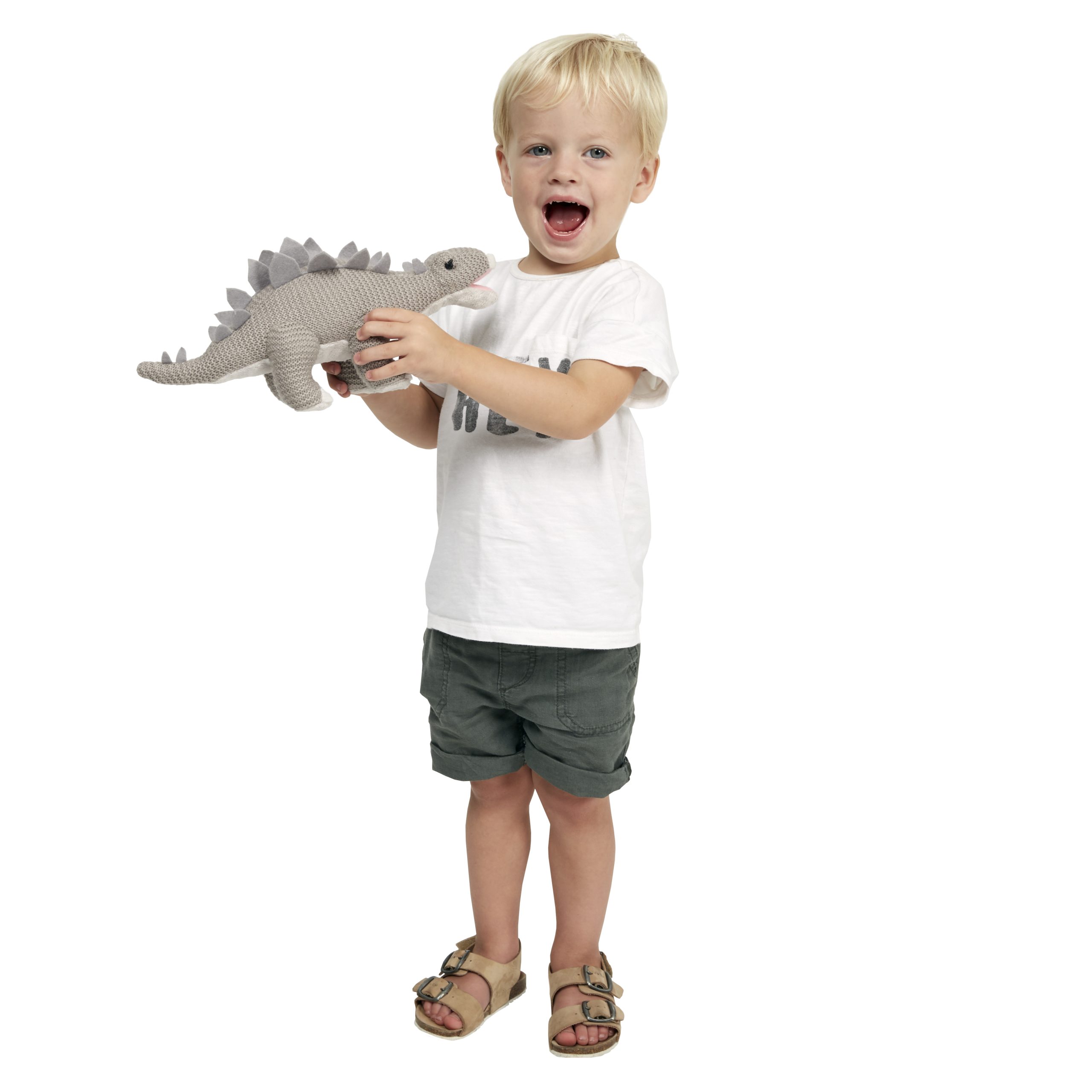 Stegosaurus – Grey – Small – Wilberry Knitted – WB004307-2 copy